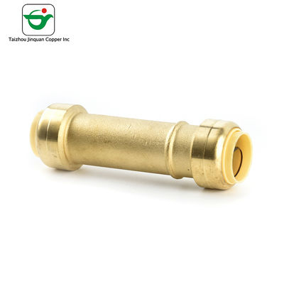 1/2 Inch CW617N CW614N Material Brass Slip Coupling Push Fit Fitting